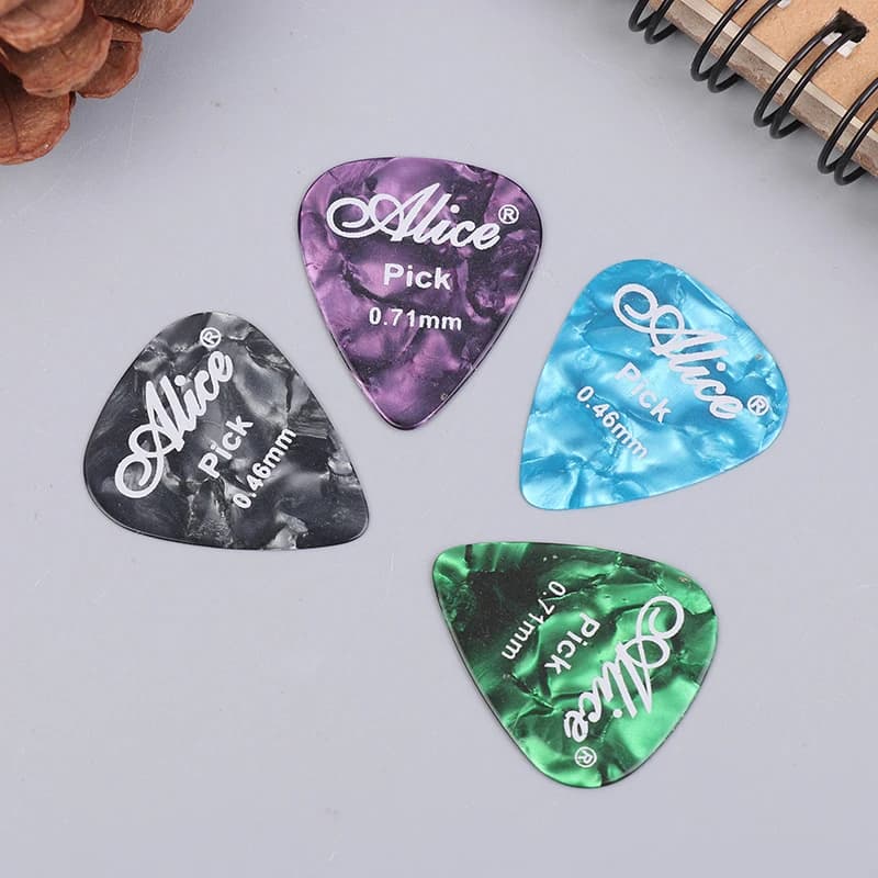 Plettri per chitarra elettrica acustica in celluloide e metallo da 12/24 pezzi con scatola di raccolta per gli amanti della chitarra