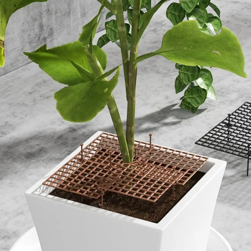 Cuttable Plant Pot Guards Round/Square Rust-proof Flower Pot Cover Multi-use Plastic Plant Protection Mesh Plant Root Protect