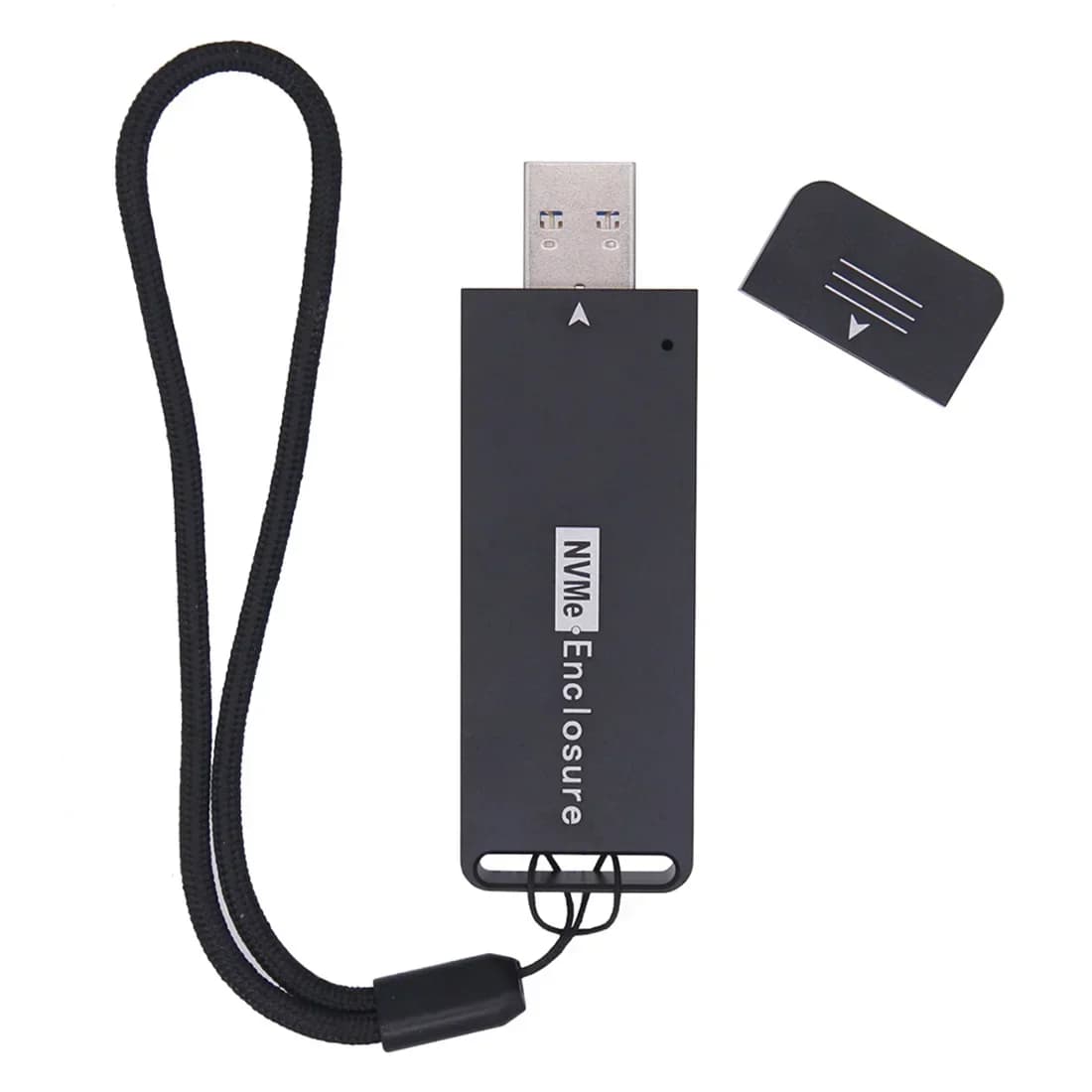 Box esterno USB 3.1 Tipo-A Gen 2 per SSD M.2 NVMe PCIe, compatibile con SSD M.2 2242 2230