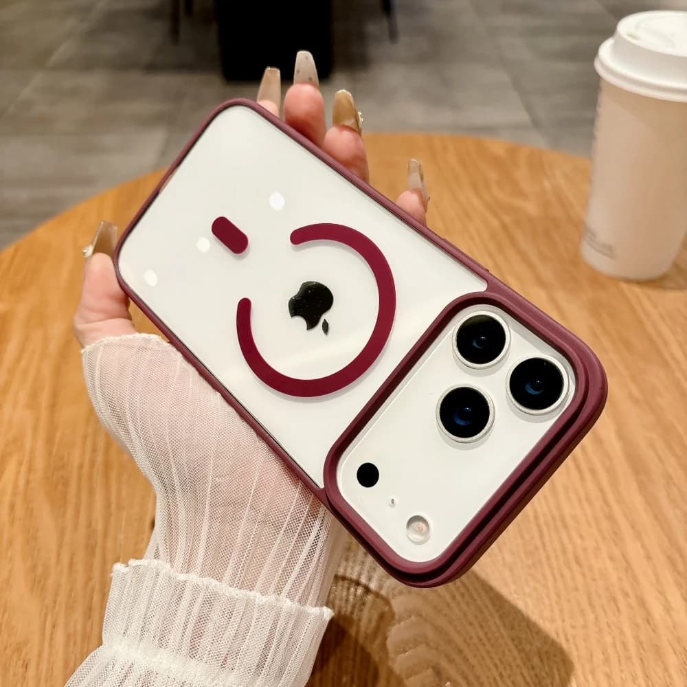 Fashion Wireless Charging Case For Magsafe For iPhone 17 18 Pro Max 17Pro 18Pro Magnetic Cases Transparent Cases Cover