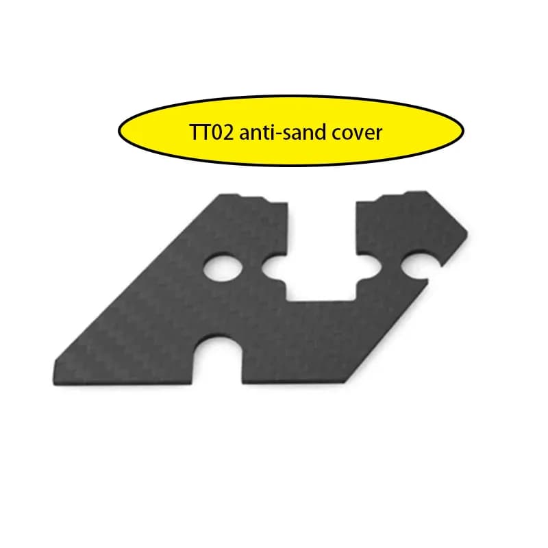 Parte RC Gruppo sterzo in fibra di carbonio Copertura anti-sabbia Copertura antipolvere per Tamiya TT02 TT-02 1/10 RC Auto Parti di aggiornamento