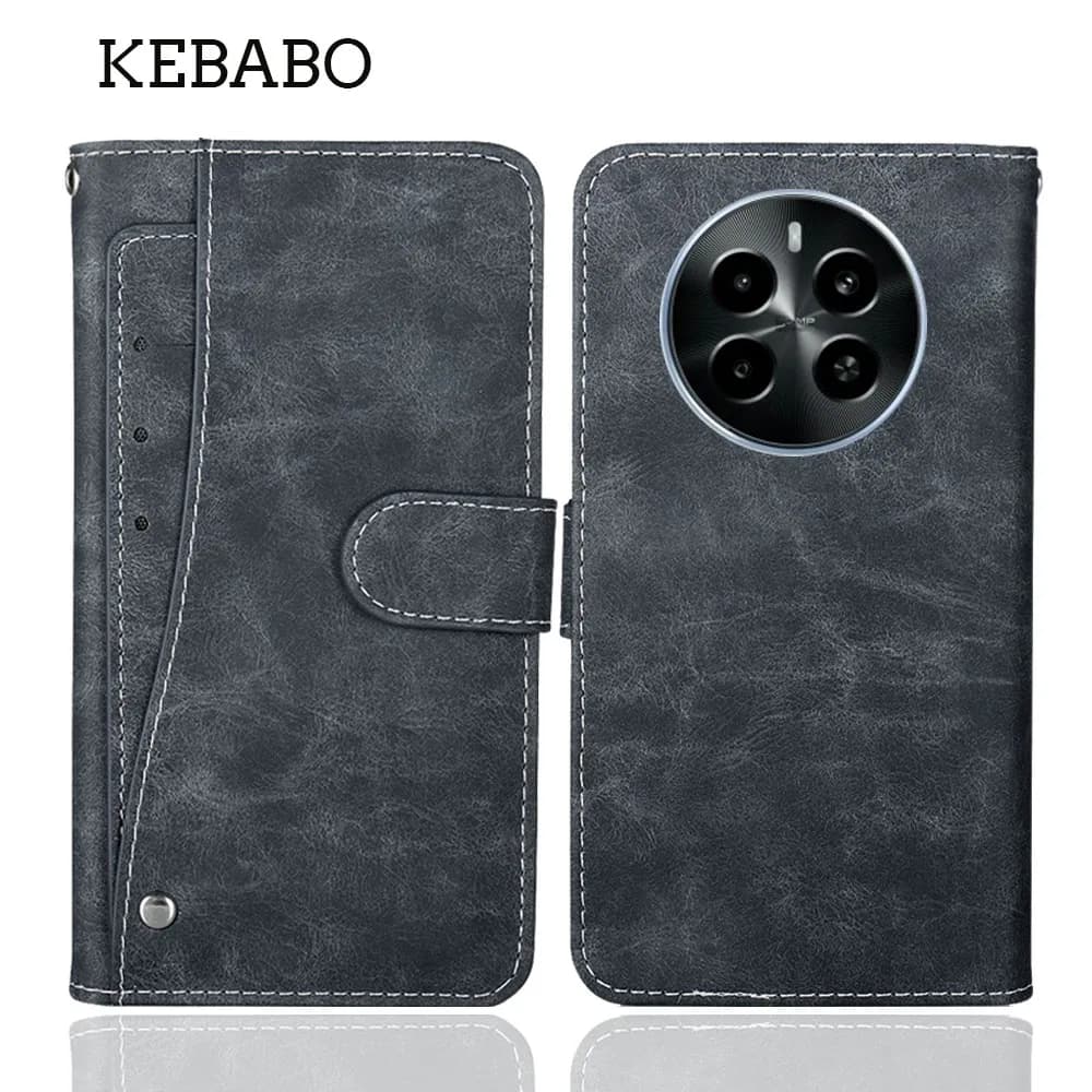 Portafoglio in pelle di moda per Realme P1 X7 Max Pro 5G Custodia di lusso con slot per schede Cover protettiva per telefono Borse stile libro