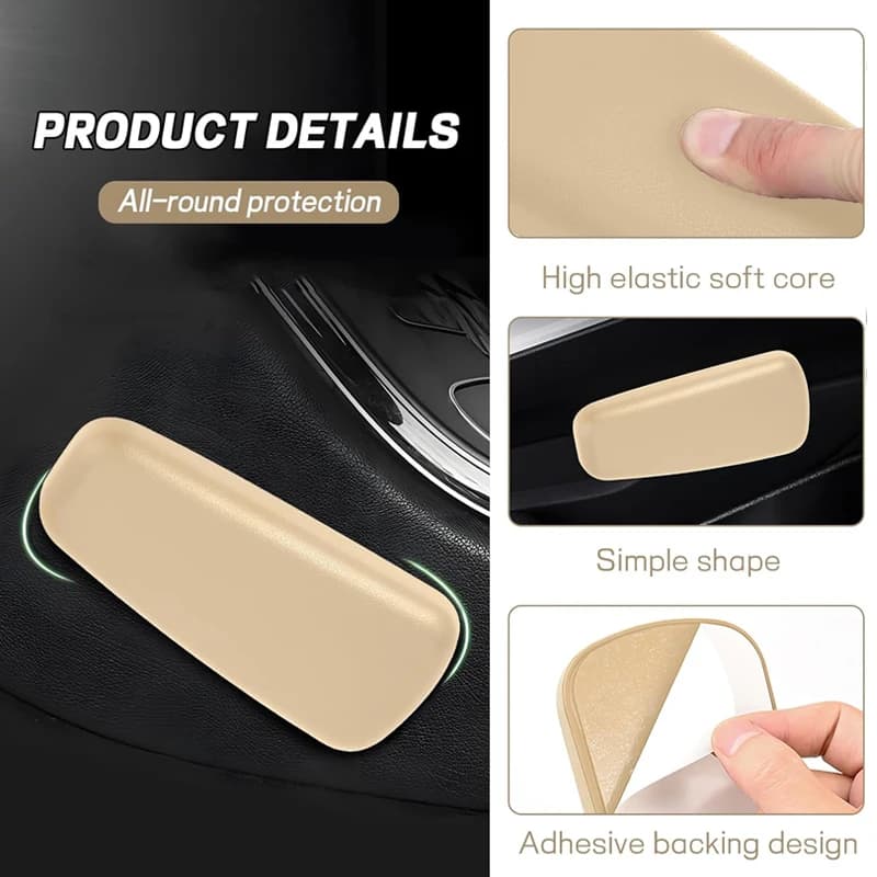 Ginocchiere per auto portatili Gambe in morbida pelle Porta per auto Bracciolo Cuscino Porta per auto Gamba di controllo Poggiapiedi universali Accessori auto