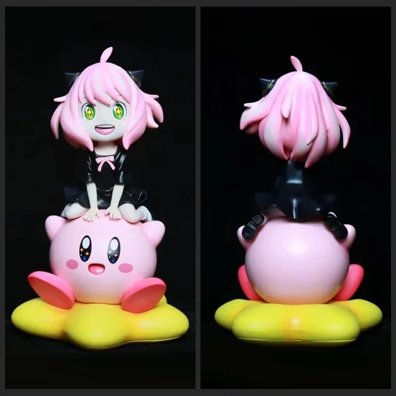 Spy×Family Anya Forger 19cm Action Figure Anime in PVC, Statuetta da Collezione per Scrivania, Decorazione Kirby, Giocattolo Personalizzato, Regalo di Compleanno
