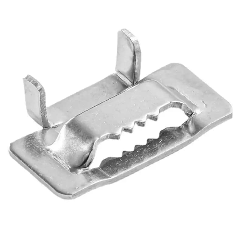 Fascetta per Cavi in Acciaio Inox A60Z304, Fibbia per Fascette, Giunto per Imballaggio, Fibbia Dentata 19Mm ML-Free Flower Bucklemay
