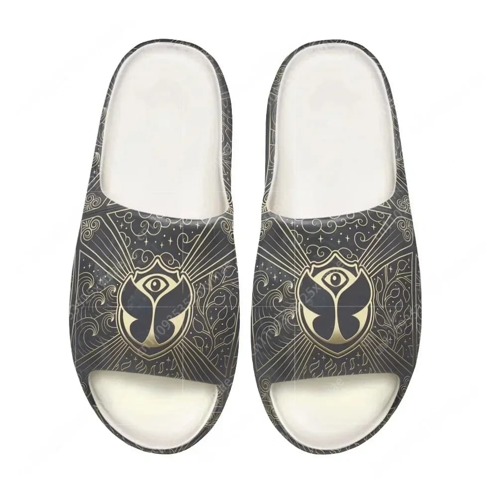 Tomorrowland Flag Music Festival Soft Sole Sllipers Mens Womens Teenager Bathroom Home Clogs Custom Water Shoes on Sandals Shoes