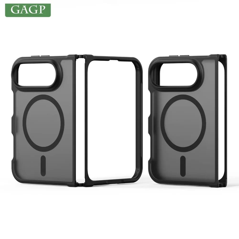 18 Fold Case Luxury Matte Frosted Magnetic for Magsafe Case for iPhone Ultra 18 Fold 18Ultra Wireless Charging PC TPU Cover
