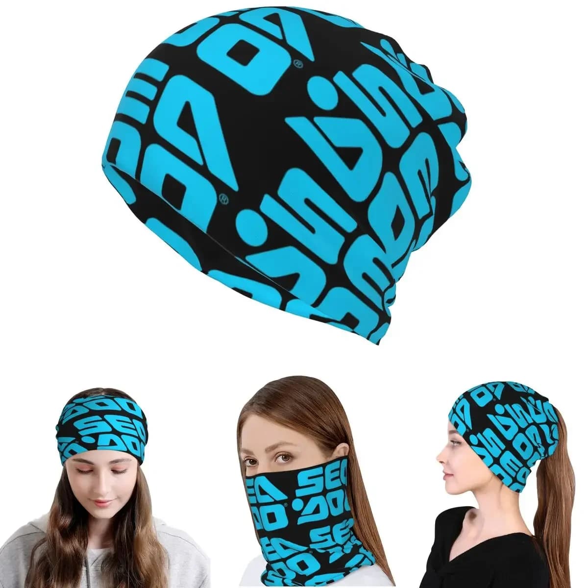 Sea Doo Team Rxt Brt Marine Bandana Neck Cover Wrap Scarf Multi-use Headwear Beanies Hat for Men Women Adult Breathable