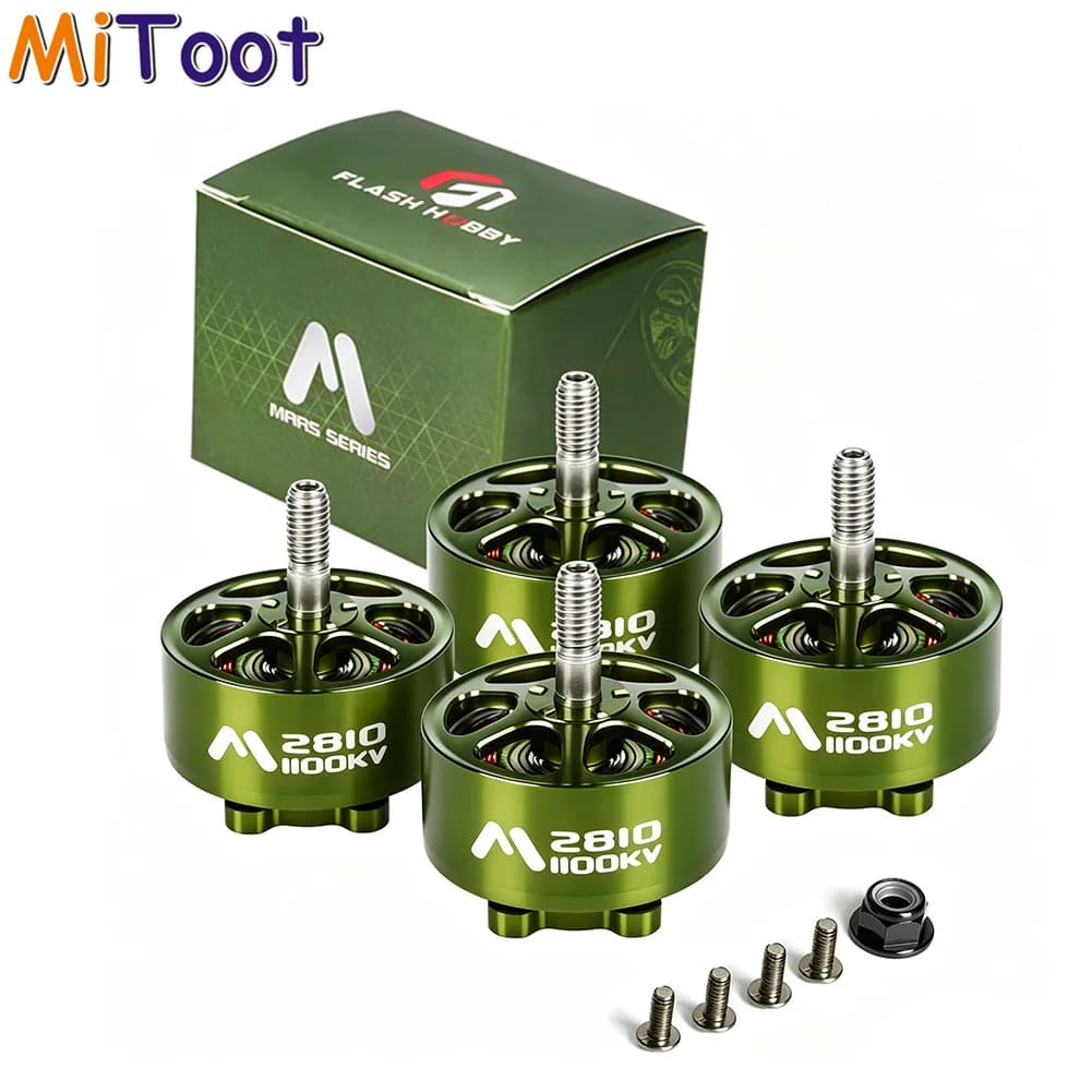 4PCS/SET FLASHHOBBY Mars M2810 1100KV Brushless Motor 3-6S LiPo FPV Freestyle Long Range Drone DIY Parts