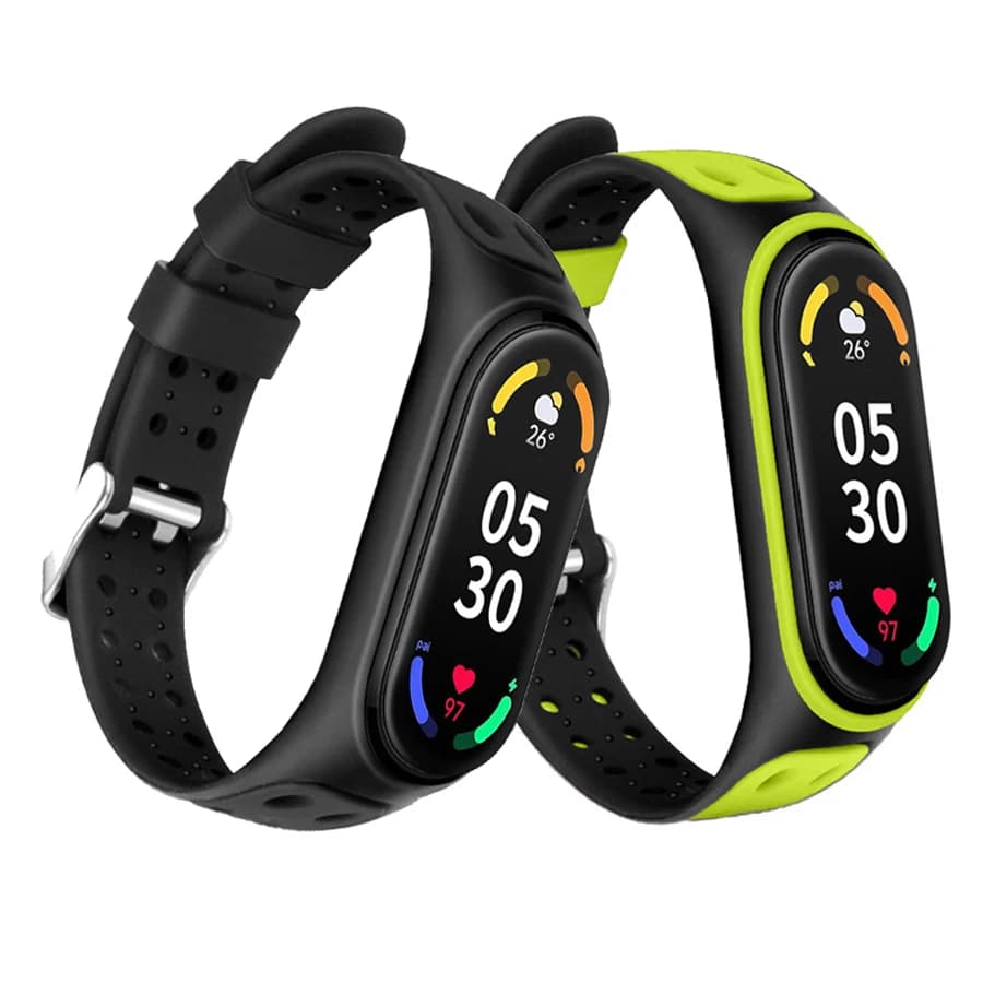 Cinturino sportivo per Mi Band 7 6 5 Bracciale Cintura Cinturino in silicone Sostituzione Smartwatch Bracciale per Xiaomi Mi Band 3 4 5 6 Cinturino