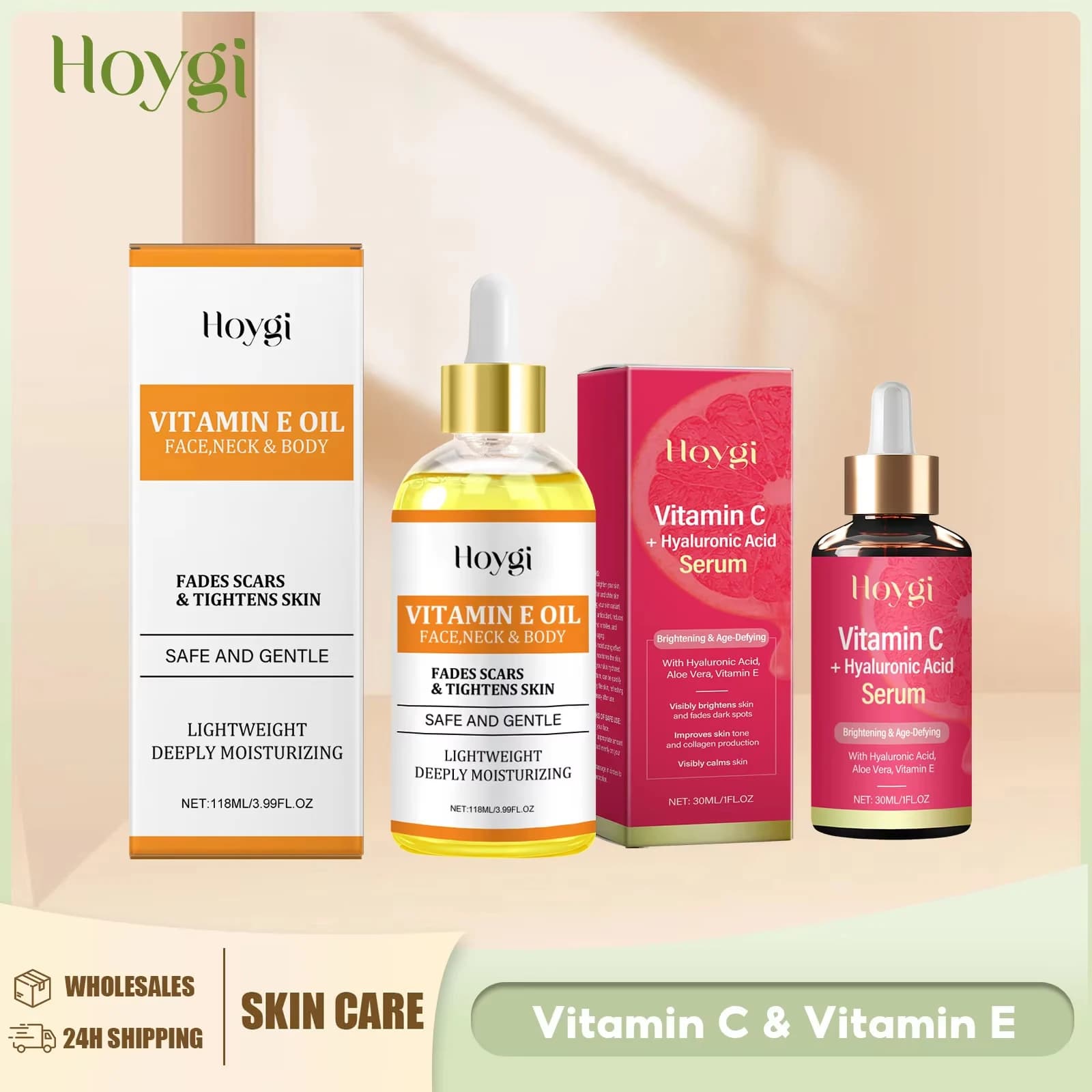 Vitamin C serum for face Essential oil of vitamin E Retardant Dissolvency Melanin Reduces dark spots Anti Acne Feeding skin care products