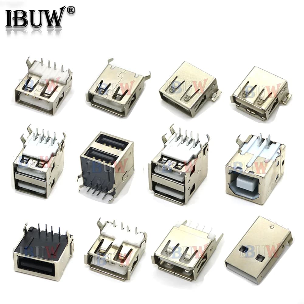 5PCS USB tipo A porta Standard femmina maschio jack A saldare connettore presa PCB USB-A tipo USB-AF AF