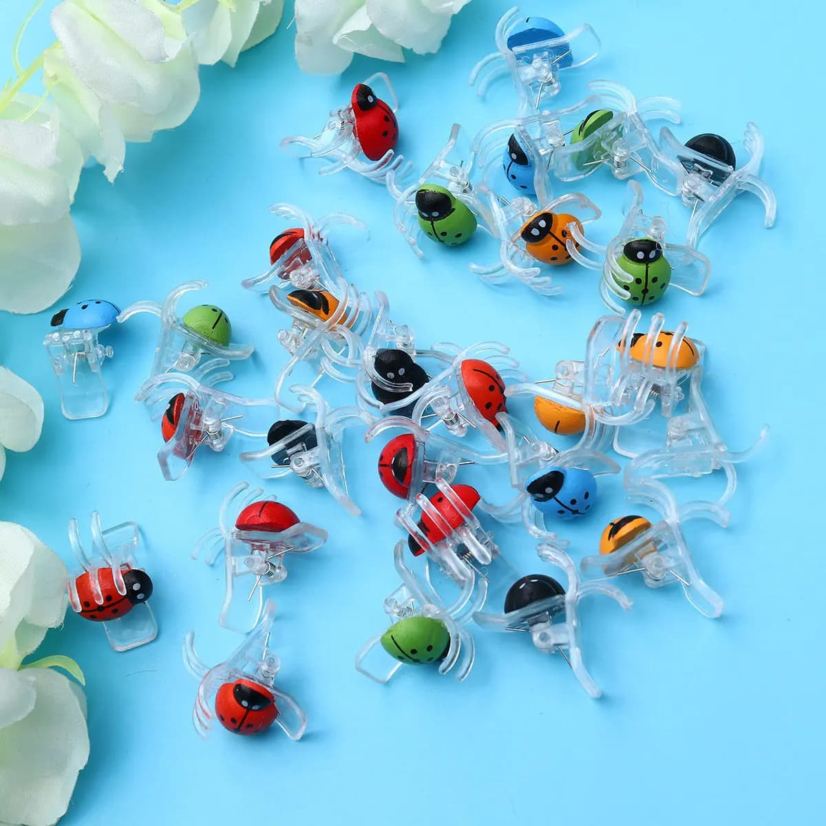 30 Pezzi Clip per Orchidee in 6 Colori, Multiuso, per Giardinaggio, Fissaggio Orchidee, Viti, Bonsai, Clip per Capelli, Regalo, Strumento di Supporto per Giardino