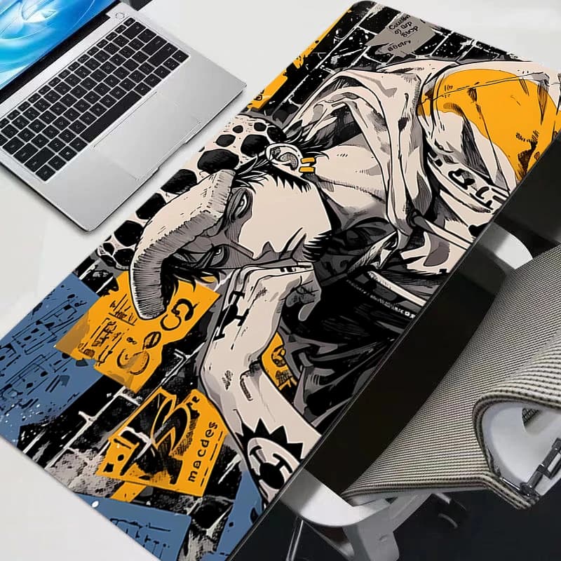 Tappetino per Mouse Kawaii Anime Durevole e Carino One Piece Girl, Tappetino da Scrivania per Computer, Accessori per Gaming, Mousepad
