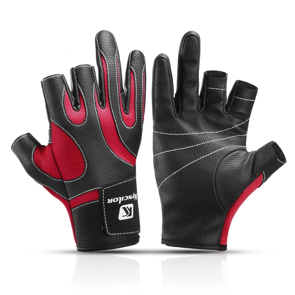 Outdoor Exposed Three-Finger Fishing Gloves Men'S And Women'S Non-Slip Sports Bicycle Riding Gloves