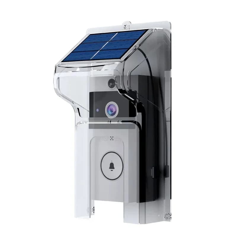 Campanello video wireless ad alta definizione con copertura solare antipioggia