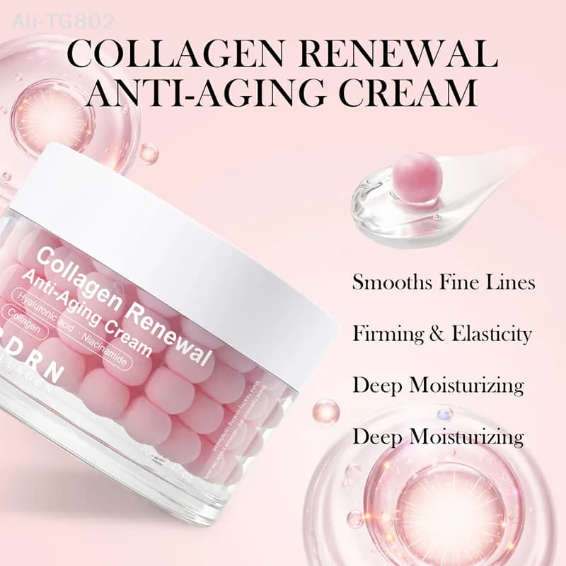 Cream in Capsules at Collagen Rosa DOLANJN Suitable for All Types of Hydrating Skin Radiant Night Care 70g Cream Viso