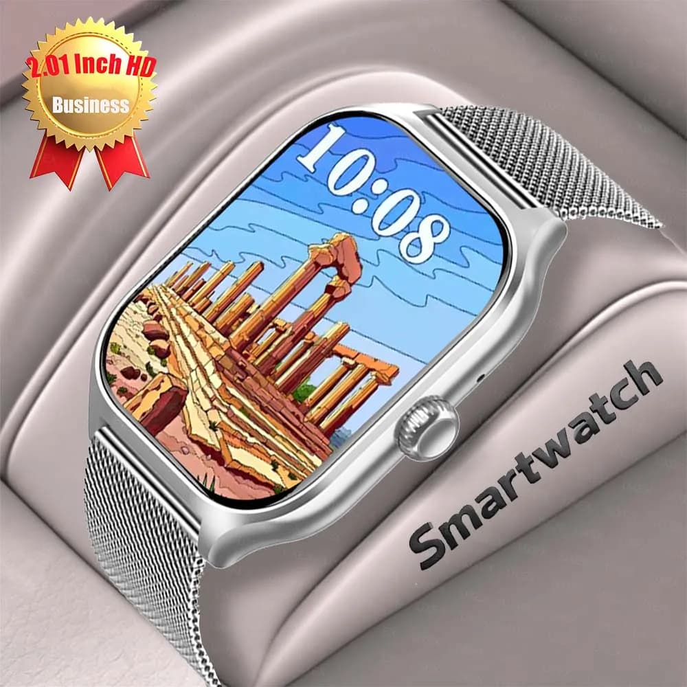 Luxury Smart Watch for Women Watches Called Bluetooth Voice Assistant Music Fitness Bracelet Christmas Gift Man Smartwatch Sport