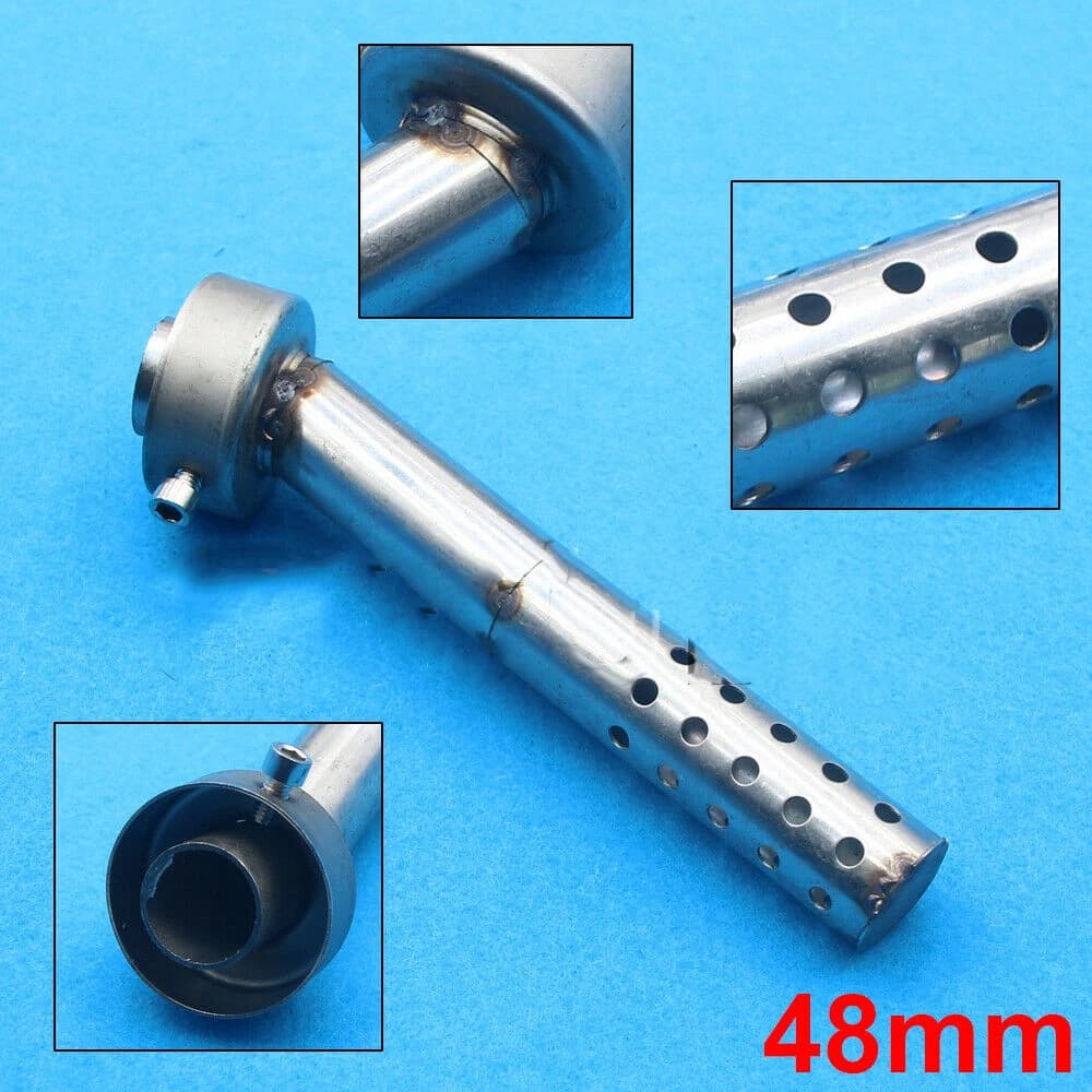 Motorcycle 48mm Angled Exhaust Muffler Insert Baffle Can Bend DB Killer Muffler Motorcycle Exhaust Pipe Parts