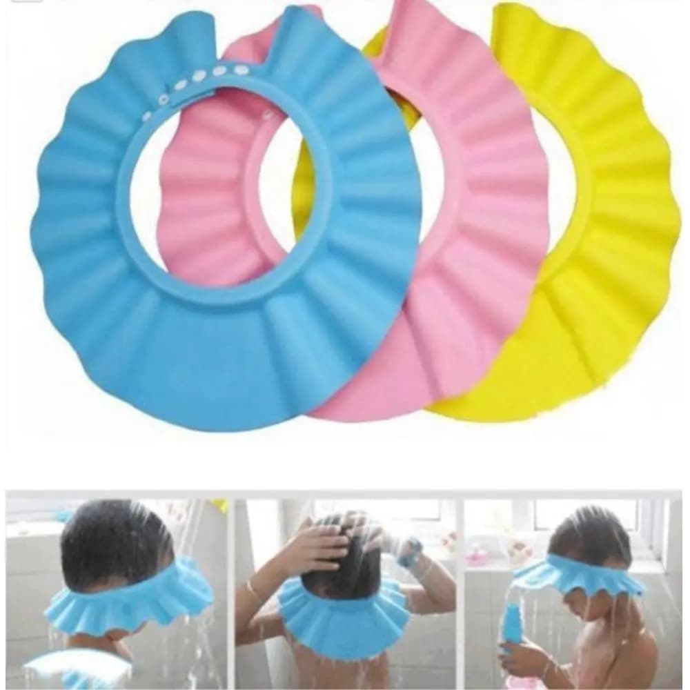 Adjustable Baby Shampoo Hat Shower Cap Bathing Wash Hair Shield