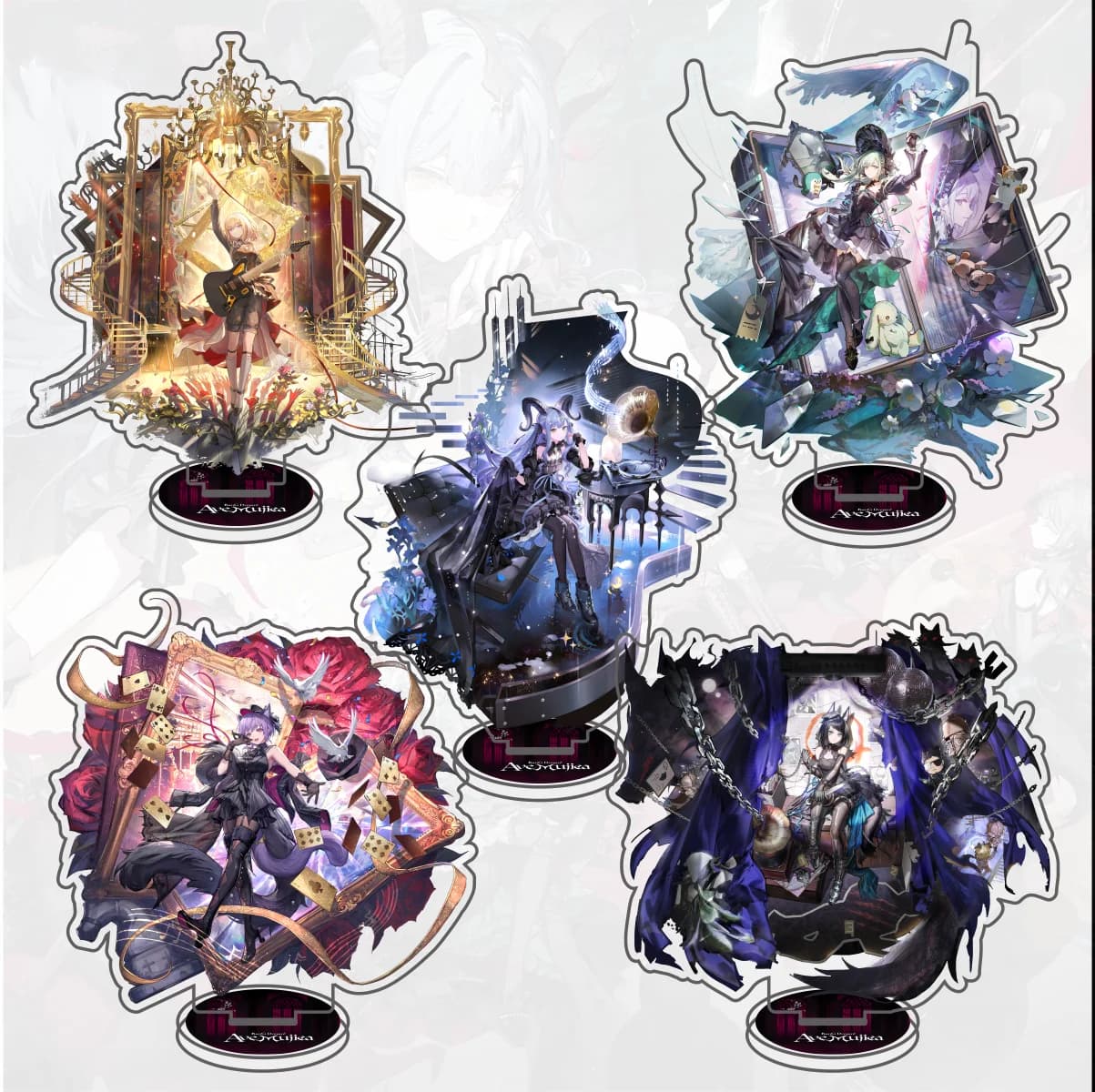 Anime Game BanG Dream! Arknights Ave Mujica Cosplay Acrylic Stand Model keychains Sakiko Uika Mutsumi Umiri Nyamu Sign Fans Gift