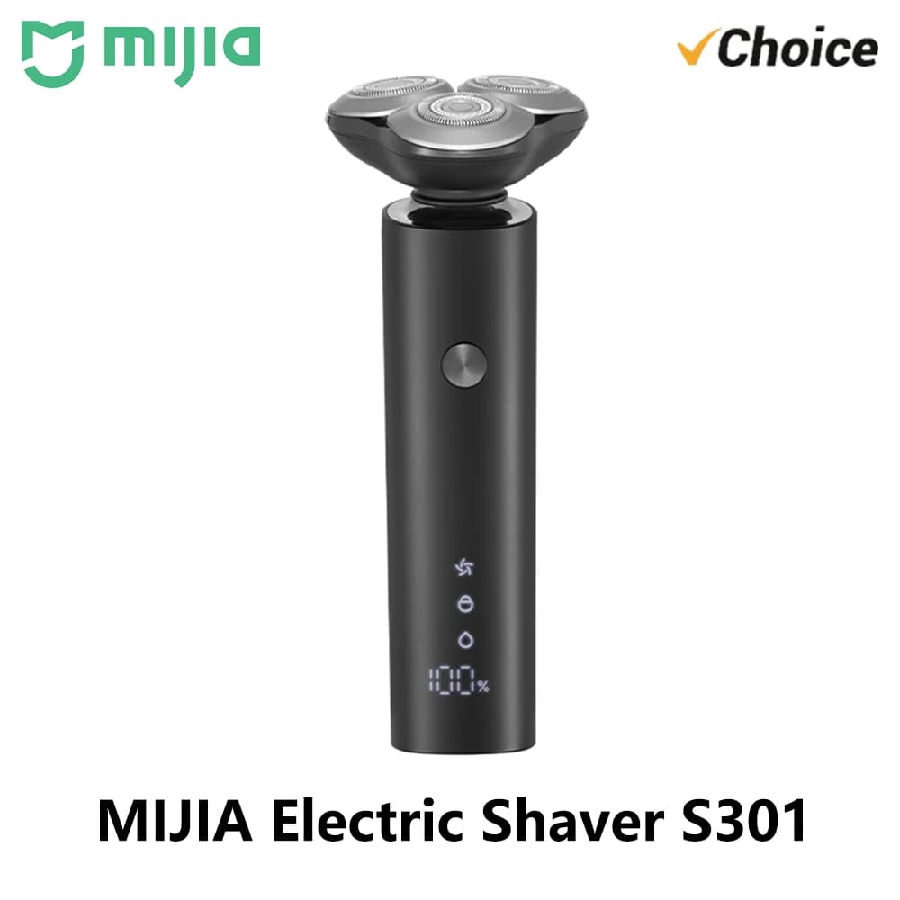 New XIAOMI MIJIA Men's Electric Shaver S301 Beard Trimmer Machine Shaving Portable Flex Razor IPX7 Washable Trimer Ceramic Blade