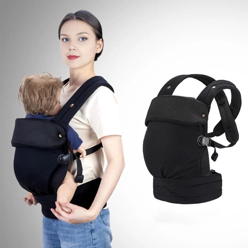 Marsupio neonato a bambino, comodo marsupio avvolgente (7-44 libbre), con gancio e anello per facilmente regolabile, tessuto morbido, traspirante