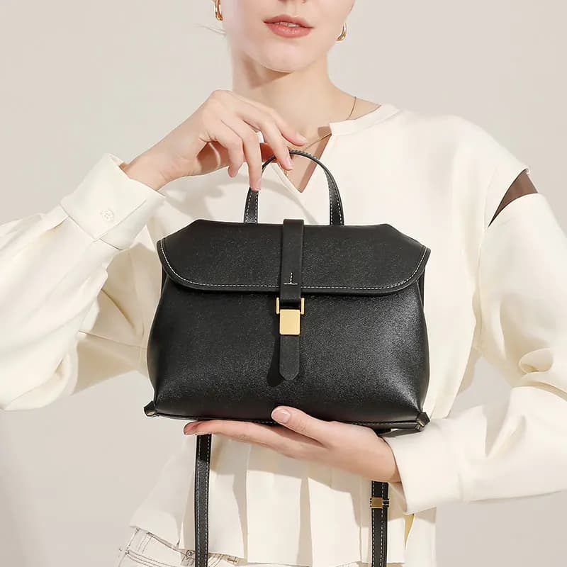 Women's genuine leather handbags Luxury design handbags Trendy 2025 women's shoulder bag High quality cowhide leather shoulder bag
