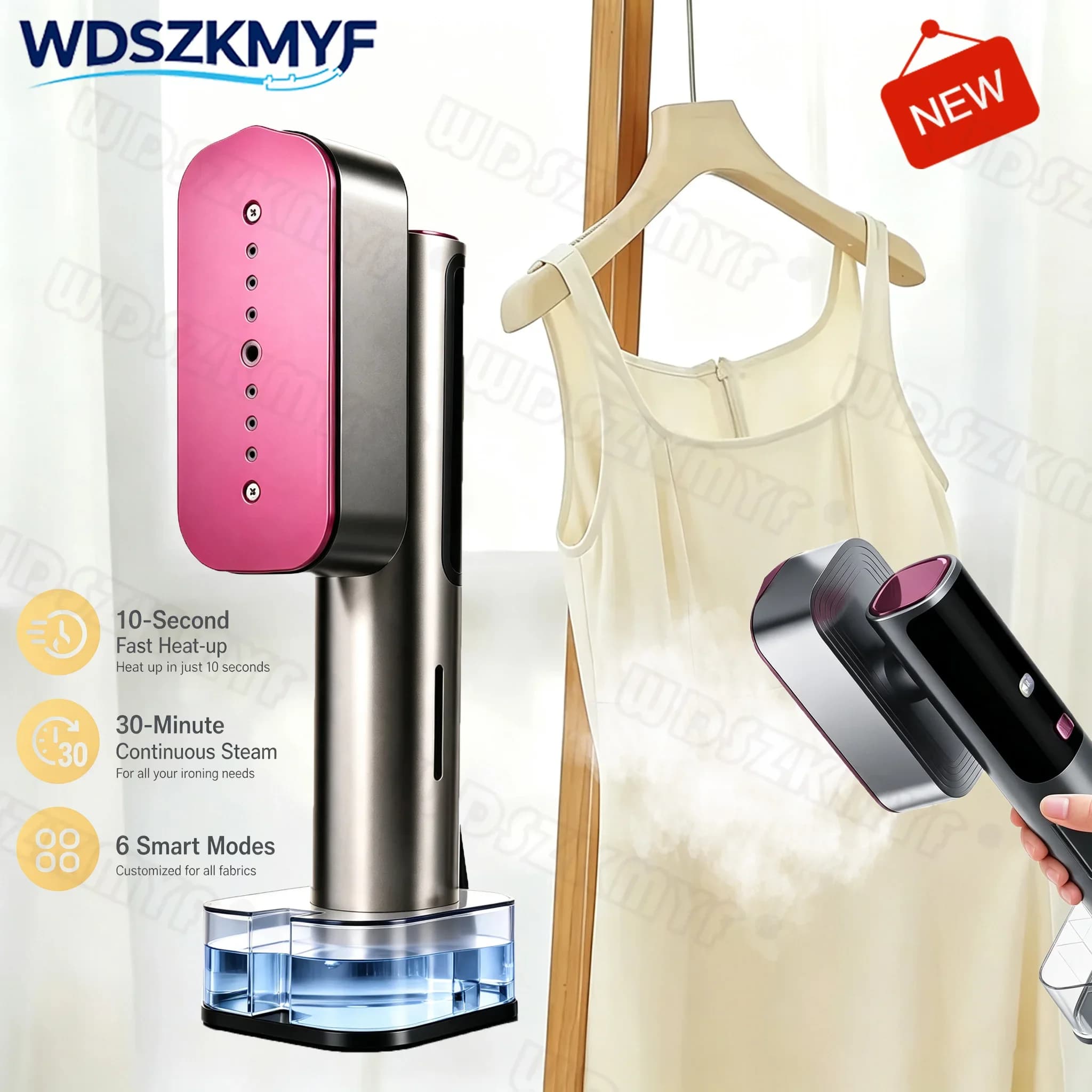 Handheld Garment Steamer iron Home Electric Steam Cleaner10 Seconds Fast Preheat Portable Home Small Fabric Clothes Steamer