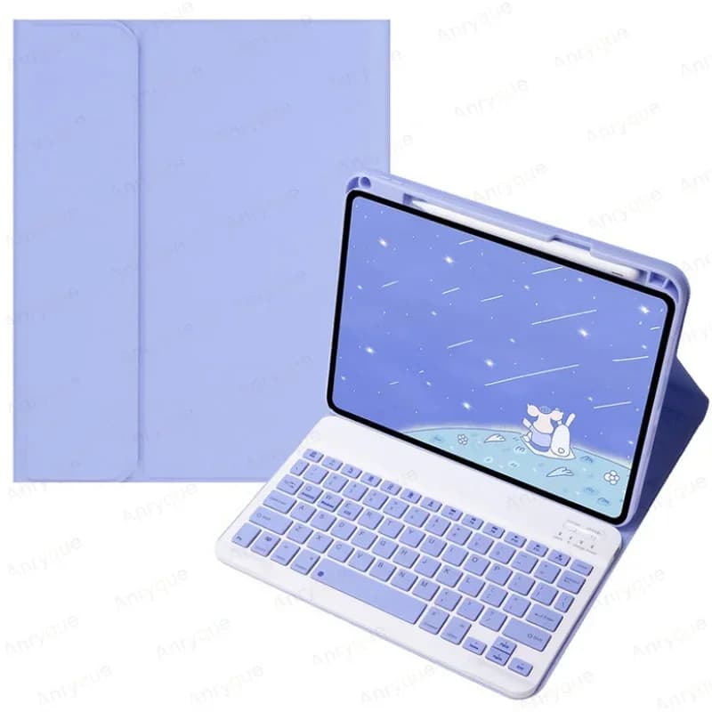 Custodia per tastiera wireless per IPad Air 11'' M2 2024 Air 11 M3 2025 Air 6a generazione con portapenne Cover per tastiera staccabili