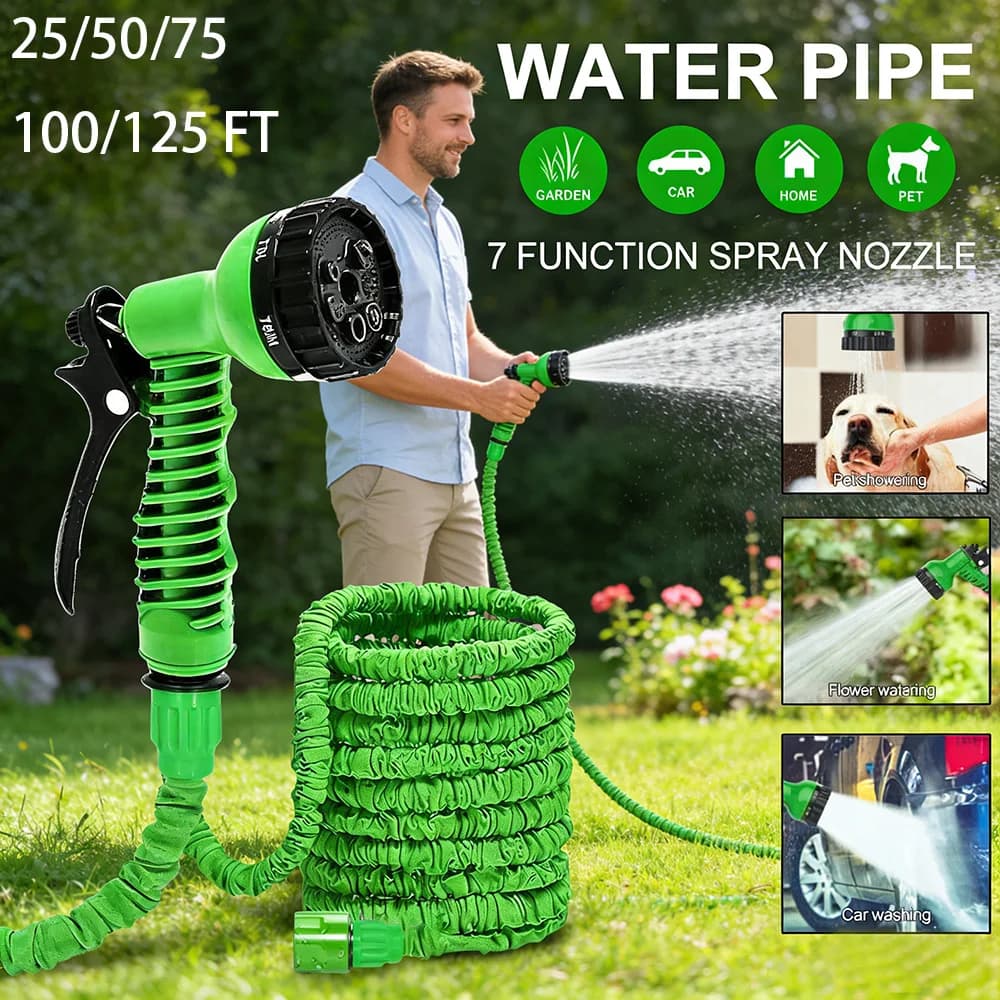 Retractable Magic Pipe Model 2026, High Pressure Car Washer, Water Gun, Home Garden Irrigation Pipe, Garden Water Pip