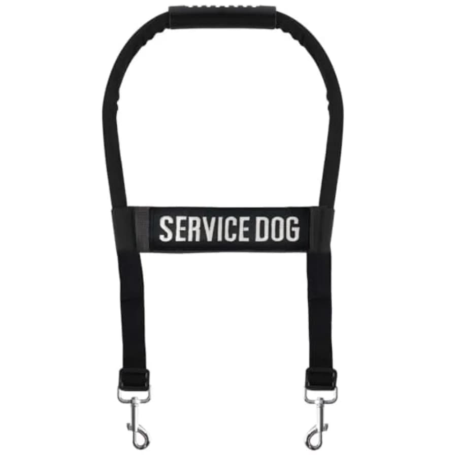 Maniglia per cani di servizio regolabile con guidata per imbracatura PatchVest Kit di accessori per guinzaglio Pettorina per cani con manico per tutte le razze di cani 111