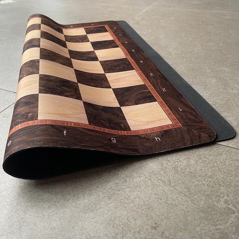 Chess Large 52cm/ 20.5-inch championship game chessboard, foldable and rollable soft rubber chessboard, checkers board