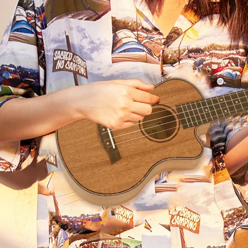 ABKG Pro Tenor Acustic 26 pollici Ukulele 4 corde Chitarra da viaggio in legno di mogano Strumento musicale