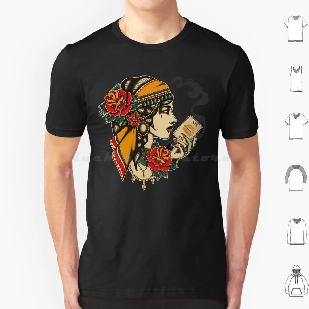 Dirty Honey Fortune Teller Tarocchi Carta Classica T Shirt Uomo Donna Bambini 6xl Dirty Honey Fortune Teller Tarocchi Classico Divertente Nero