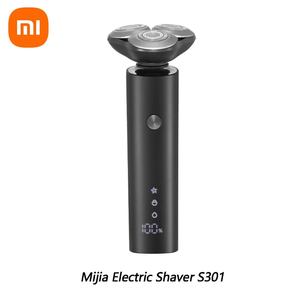 Nuovo Rasoio Elettrico Xiaomi S301, Regolabarba per Uomo, Rasoio Portatile Flessibile IPX7 Lavabile, Lama in Ceramica, Idea Regalo