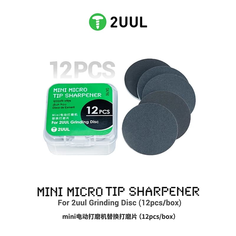 2UUL DA790 Disco di Ricambio per Affilatore Mini MicroTip (12 pz/scatola) Accessori per Utensili di Riparazione e Lucidatura
