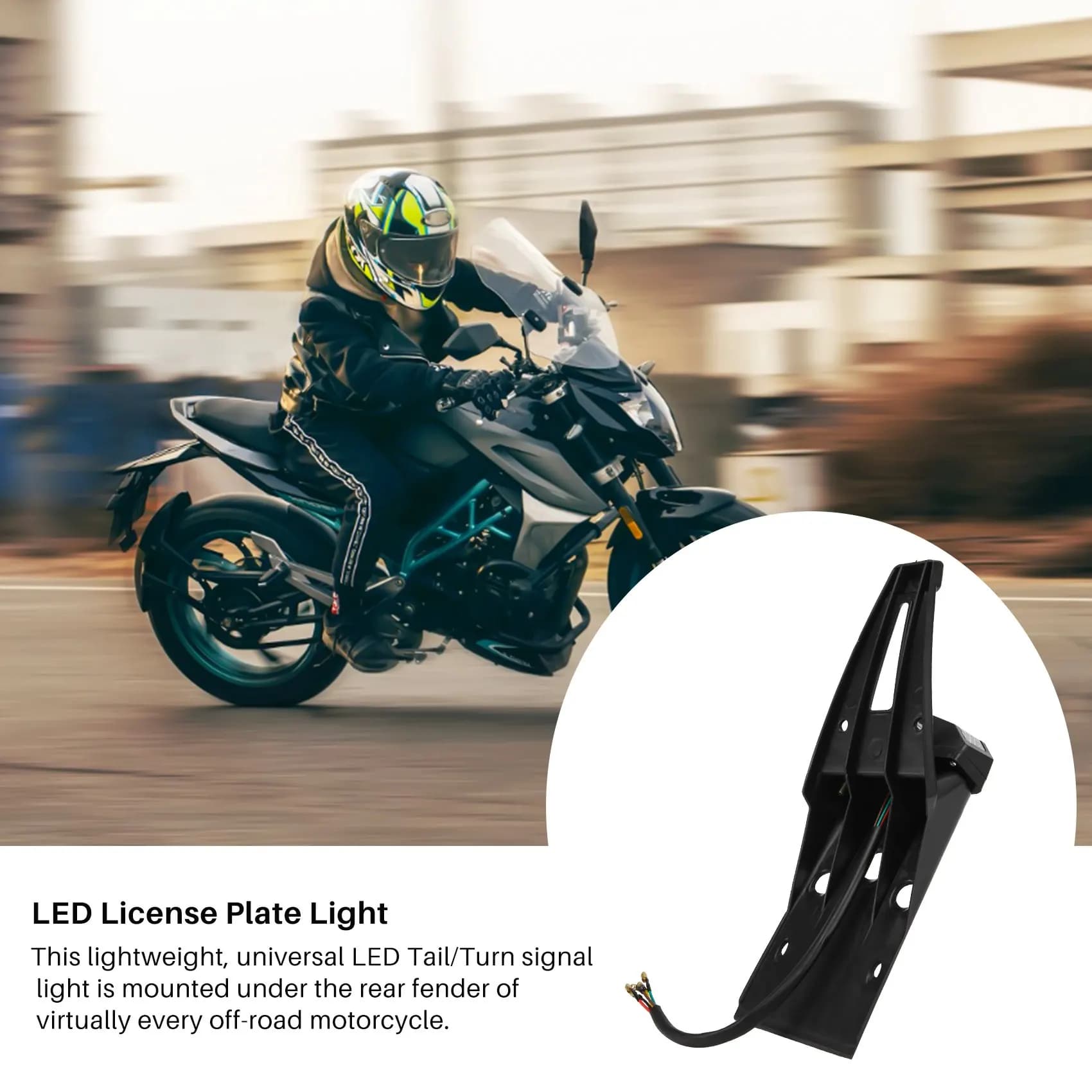 Reliable Motorbike Light with Brake and Lighting Plate for Cross Motorcycle