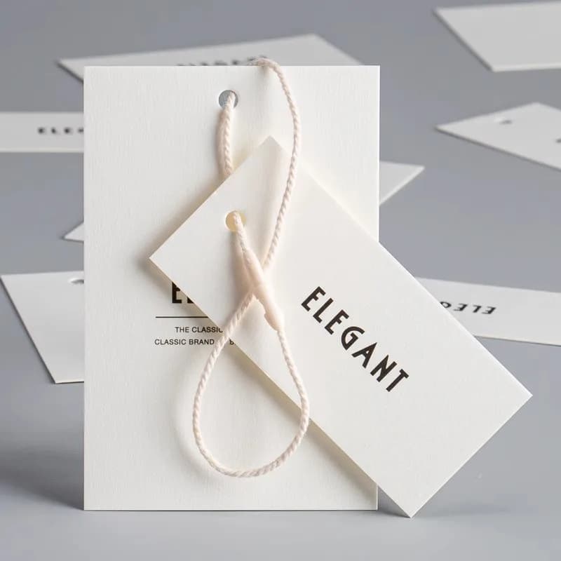 Etichette personalizzate per la stampa di abbigliamento etichette per cartellini dei prezzi etichette di carta per vestiti Personalizar Etiquetas