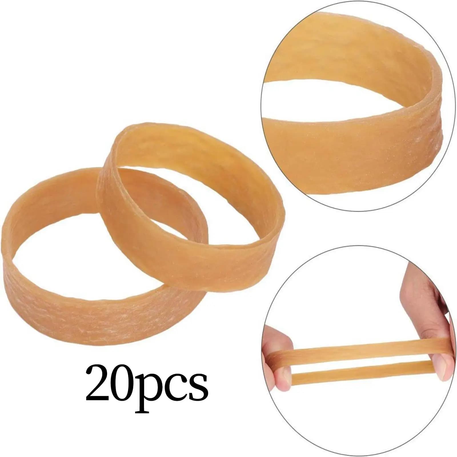 20Pcs Ski Brake Retainers Snowboards Ski Brake Rubber Bands Durable Binding Straps for Snowboarding Outdoor Sports Accessories