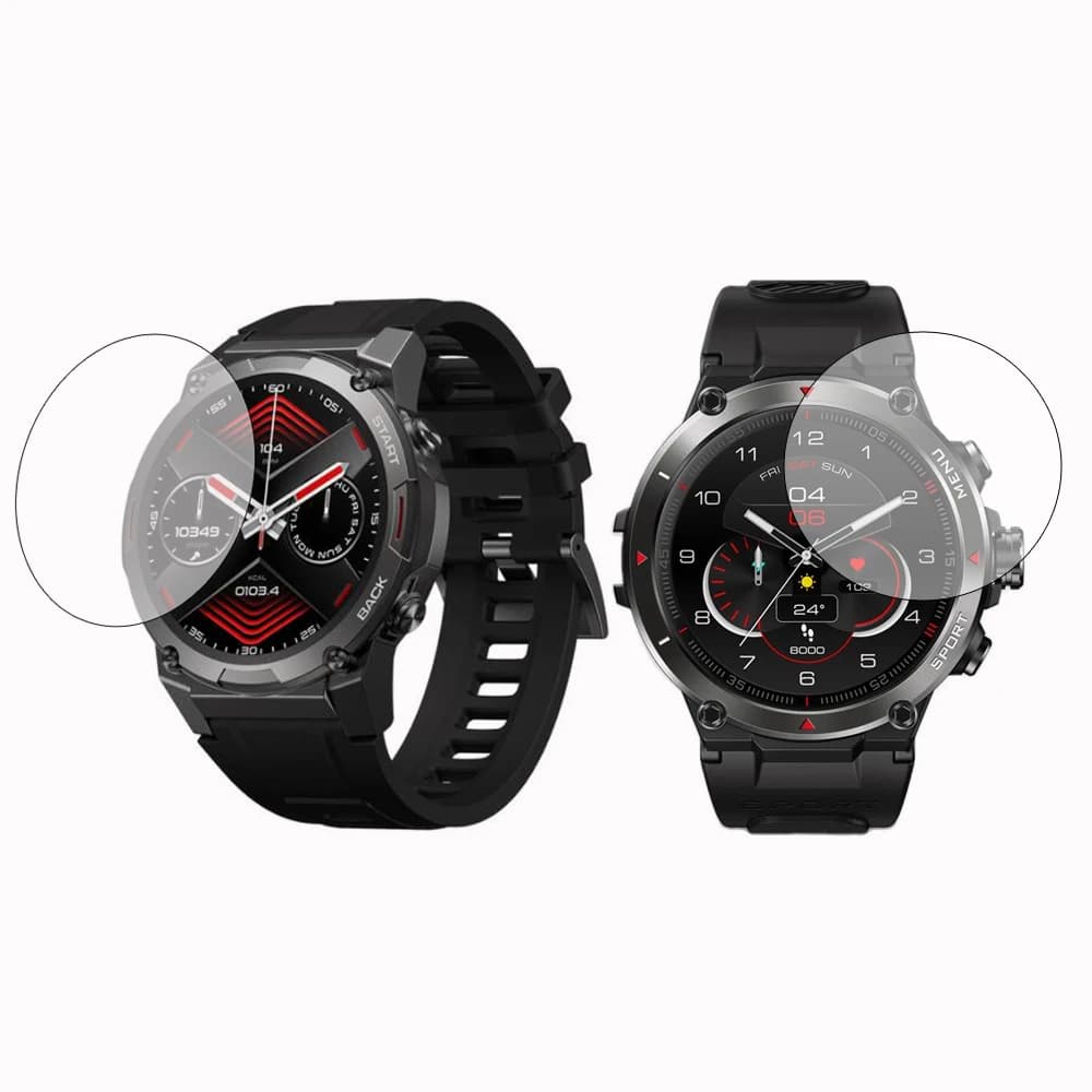 Pellicola protettiva per smartwatch in vetro duro per Zeblaze Vibe 7 Pro/Stratos 2 Ultra/Lite/Ares 3 Plus Smart Watch protezione schermo