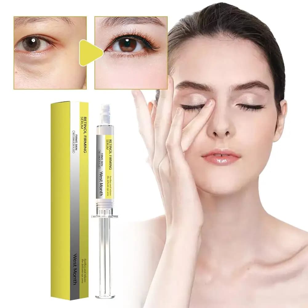 Hydrating Essence with Retinol and Vitamin C, Siero Rassodante, Removes Occhiaie, Anti-wrinkles, Anti-oxidant formula for Skin Care