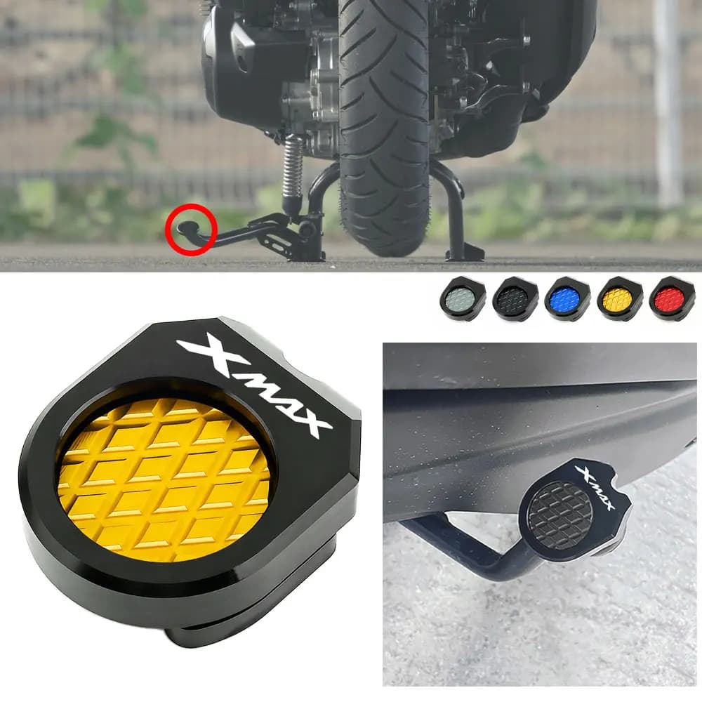 Per XMAX300 XMAX250 XMAX 300 XMAX 250 Moto: Base di appoggio centrale allargata antiscivolo