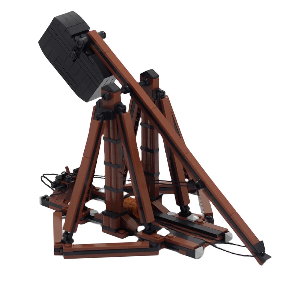 Medioevo Militare MOC Building Blocks Gigante Catapulta Segio Arma Pietra Lancio Macchina Mattoni Giocattoli Compatibile Con LEGO
