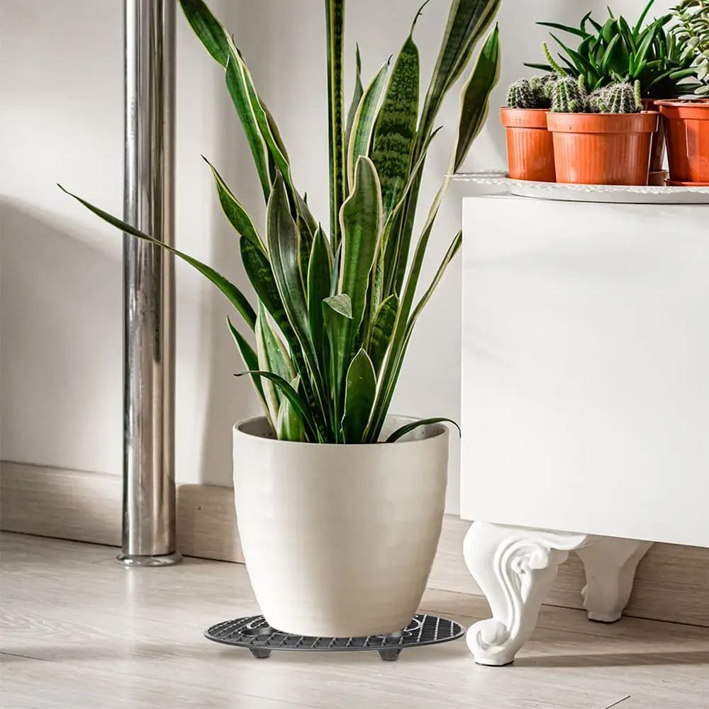 Patio Deck Flower Pot Plant Holder Prevent Rot and Damage Plant Stands Pot Tray Plant Level Pot Elevator Plant Pot Saucer