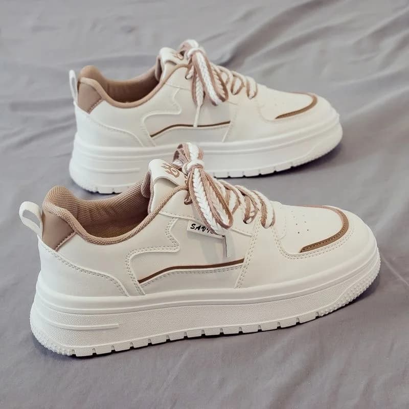 Women's Trendy Sneakers with Breathable Net Upper, Soft Soles, Fashion Casual Footwear for Spring and Autumn, New Style