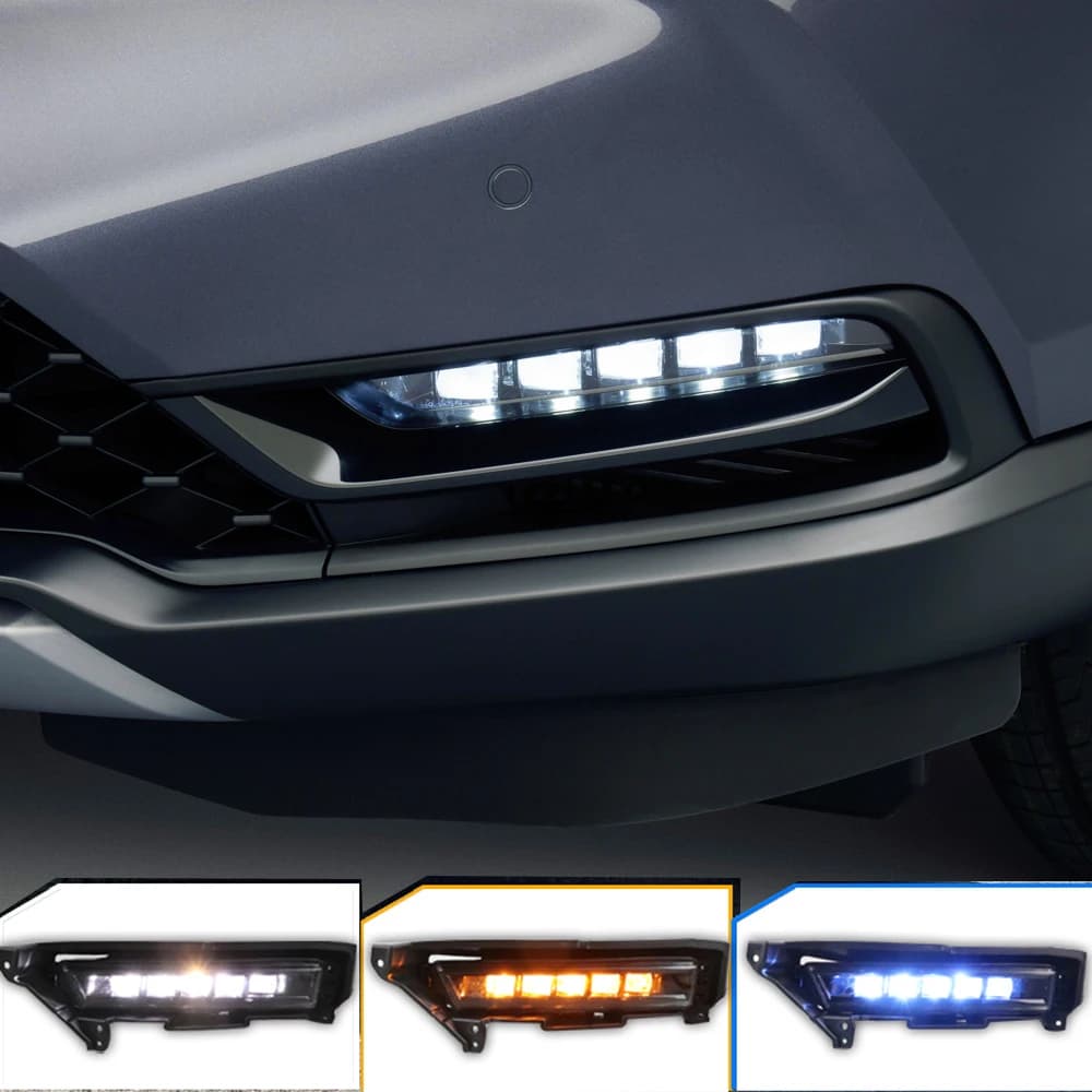 DRL per Honda HRV HR-V Vezel 2022 2023 12V LED Car Daytime Running Light fendinebbia con indicatore di direzione diurna