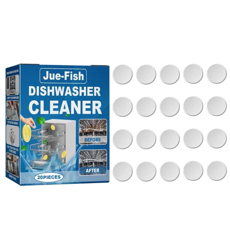 Dishwasher Cleaning Tablets, Specially Designed for Countertop, Built-in and Drawer Dishwashers To Remove Stains and Oil Residues