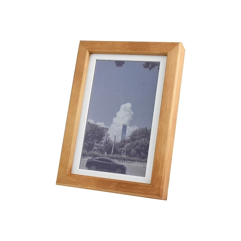 Aismartlink Schermo E-ink da 7,3 pollici ACeP7 Album fotografico digitale a colori Standby lungo Cornice per foto in legno massello RTC integrata