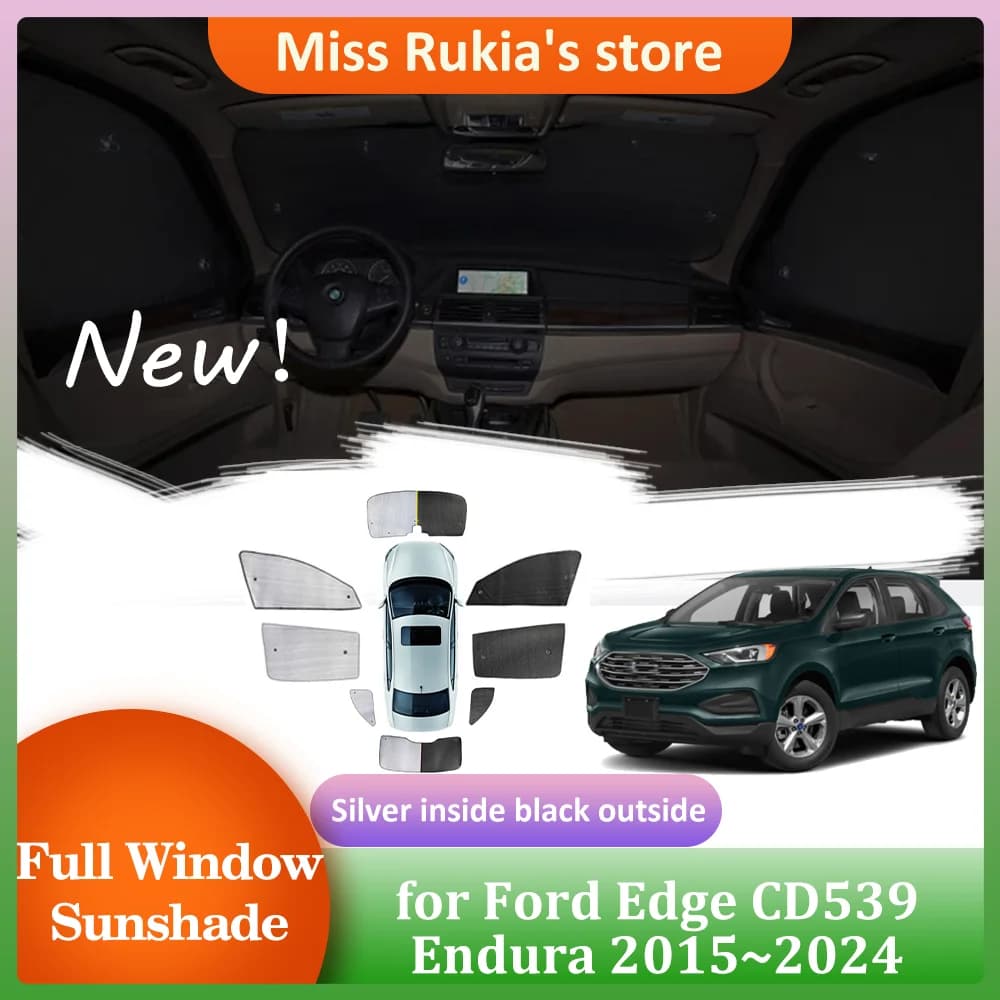 Parasole per auto completi per Ford Edge CD539 Endura 2015 ~ 2024 2016 2017 2018 2019 2020 2021 2022 2023 finestre sul tetto visiera parasole laterale tenda per parabrezza accessori per copertura del tetto apribile